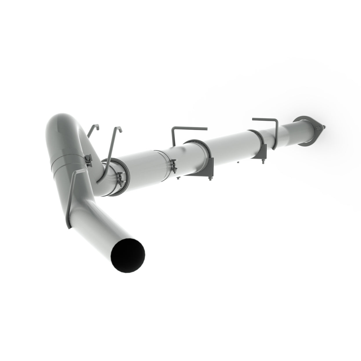 2008-2010 Ford Powerstroke F250/350/450 5" Down Pipe Back with Muffler (C6268P)