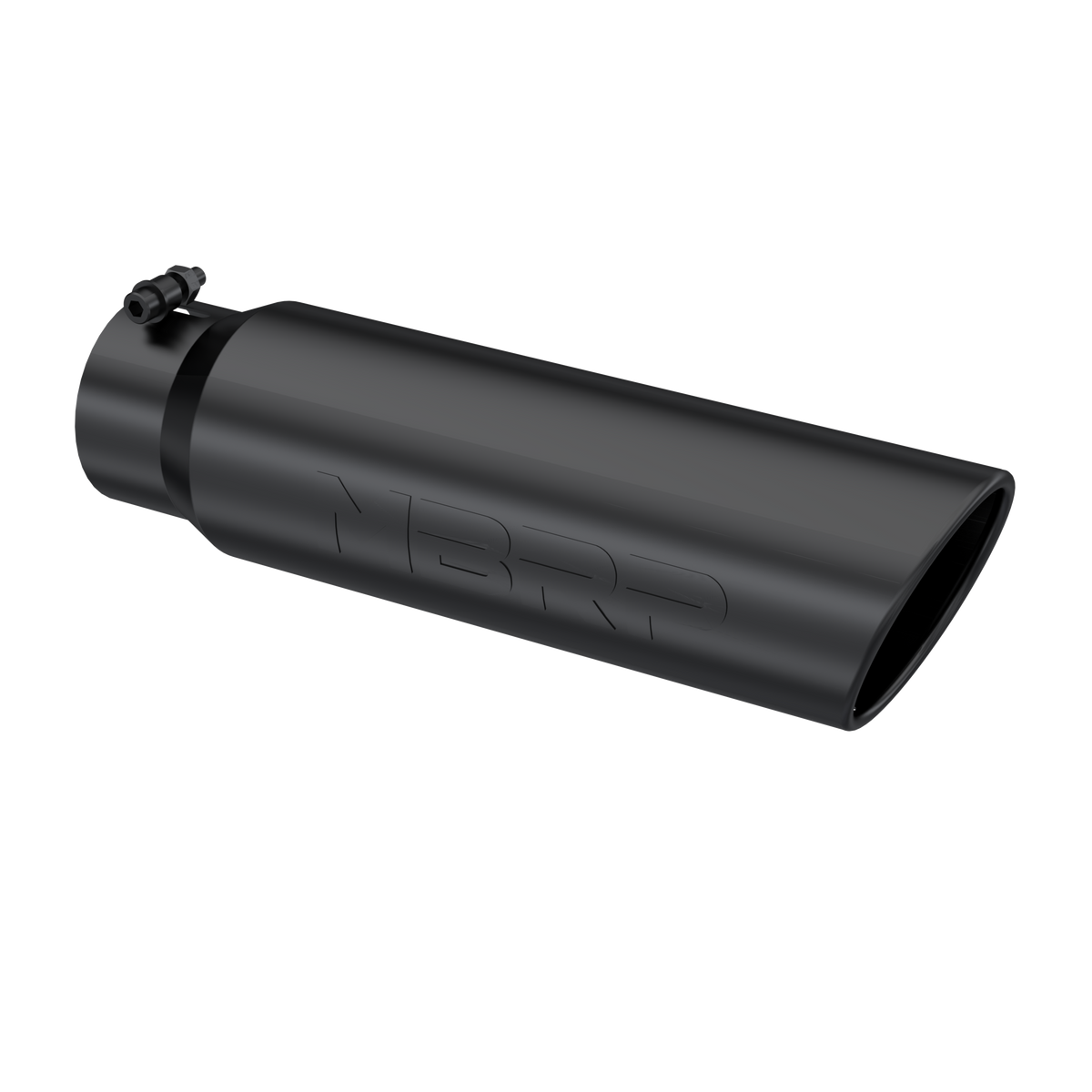 MBRP T5124BLK - Black Coated - Diesel Exhaust Tip - 4" Inlet - 5" OD - Armor BLK product image
