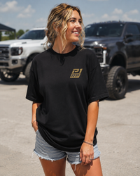 P1 Race Products | Love your Country | Ladies Tee (SL02BLK-)