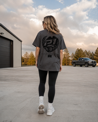 P1 Race Products | Iconic Design | Ladies Tee | Charcoal Grey (SL01CH-)