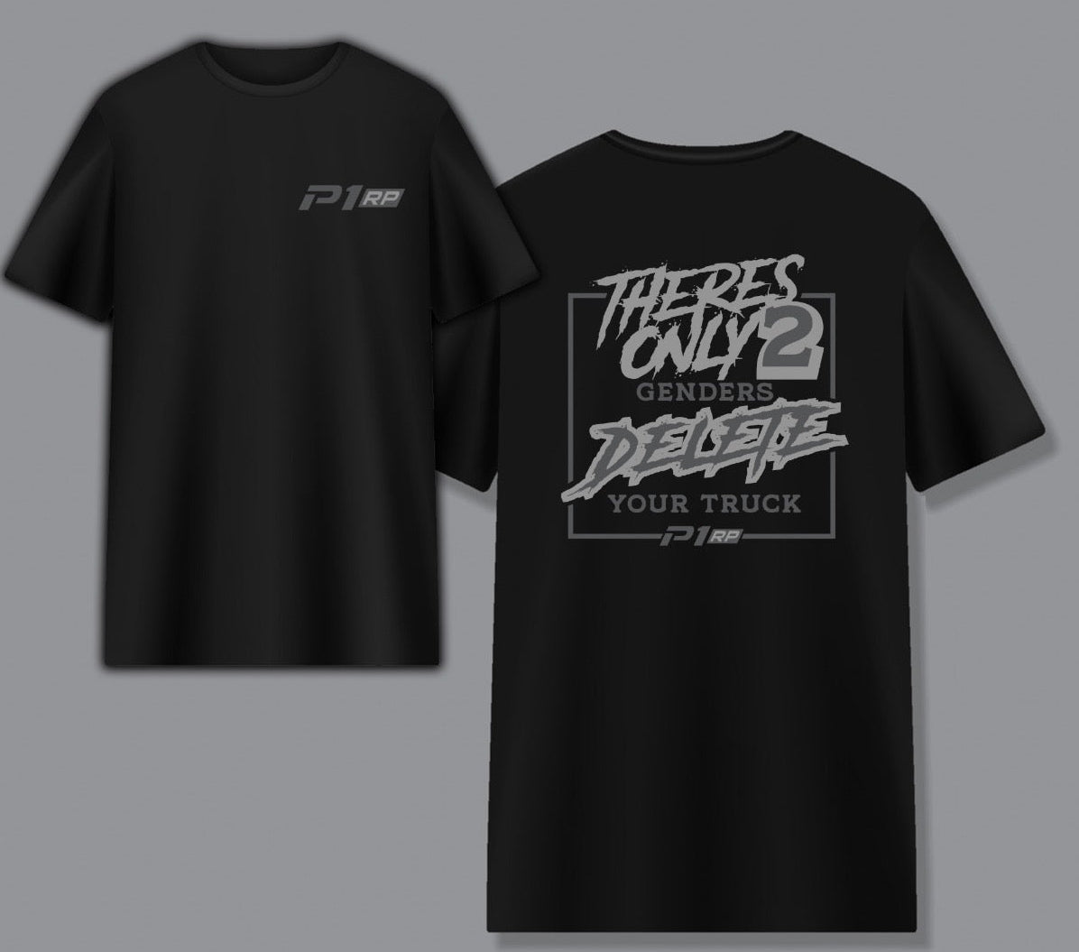 P1 Race Products Mens 2 Genders Tee - Black