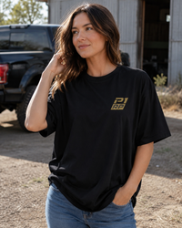 P1 Race Products | Love your Country | Ladies Tee (SL02BLK-)