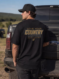 P1 Race Products | Love your Country | Mens Tee (SM02BLK-)