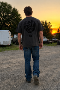 P1 Race Products Iconic Design | Mens Tee | Charcoal Grey (SM01CH-)