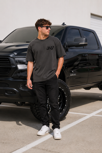 P1 Race Products Iconic Design | Mens Tee | Charcoal Grey (SM01CH-)