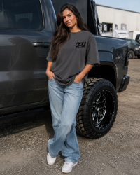 P1 Race Products | Iconic Design | Ladies Tee | Charcoal Grey (SL01CH-)