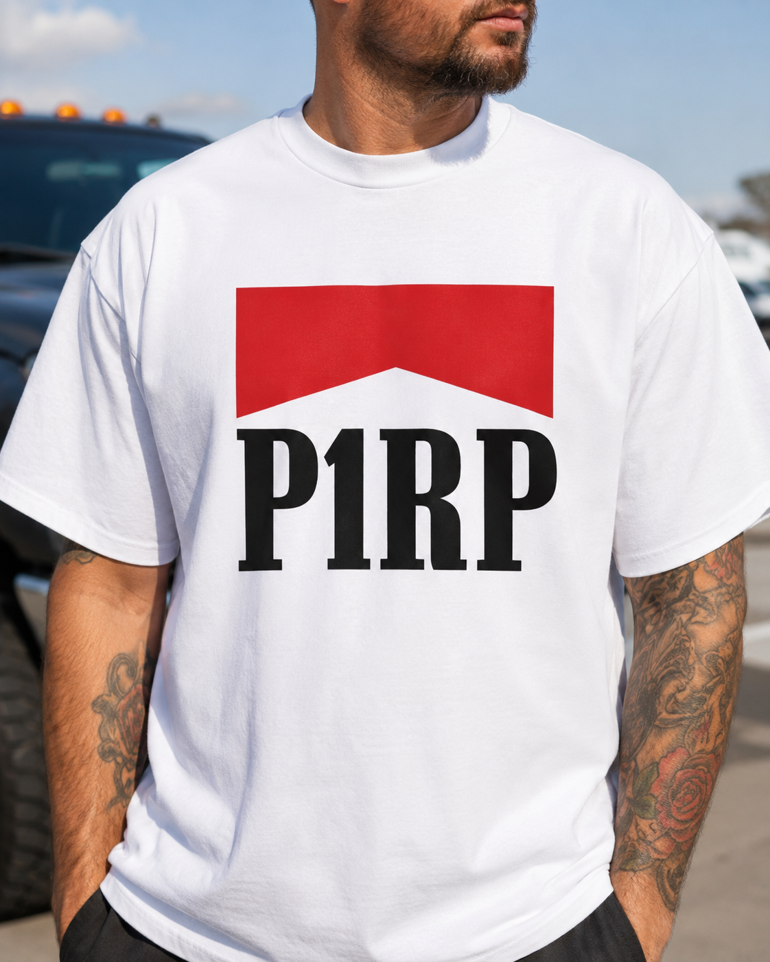 P1 Race Products Mens Tee - Legendary Design (SM04WH-)