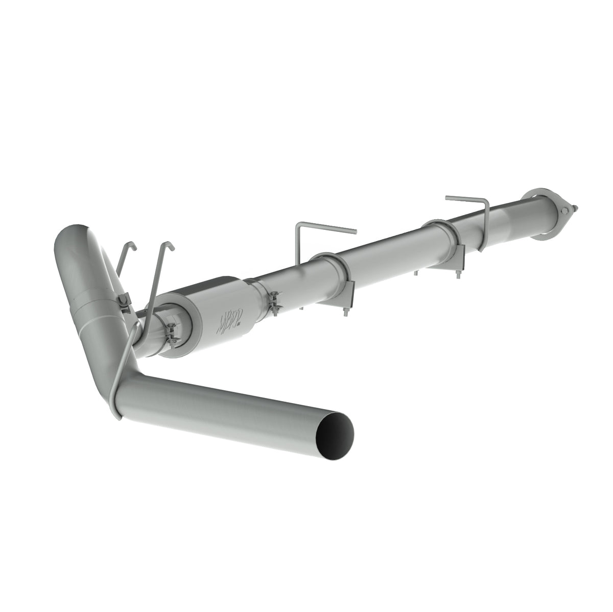 2008-2010 Ford Powerstroke F250/350/450 4" Down Pipe Back with Muffler (C6270P)