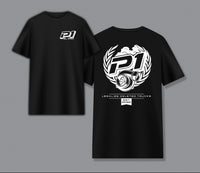 P1 Race Products Ladies Iconic Design Tee - Black
