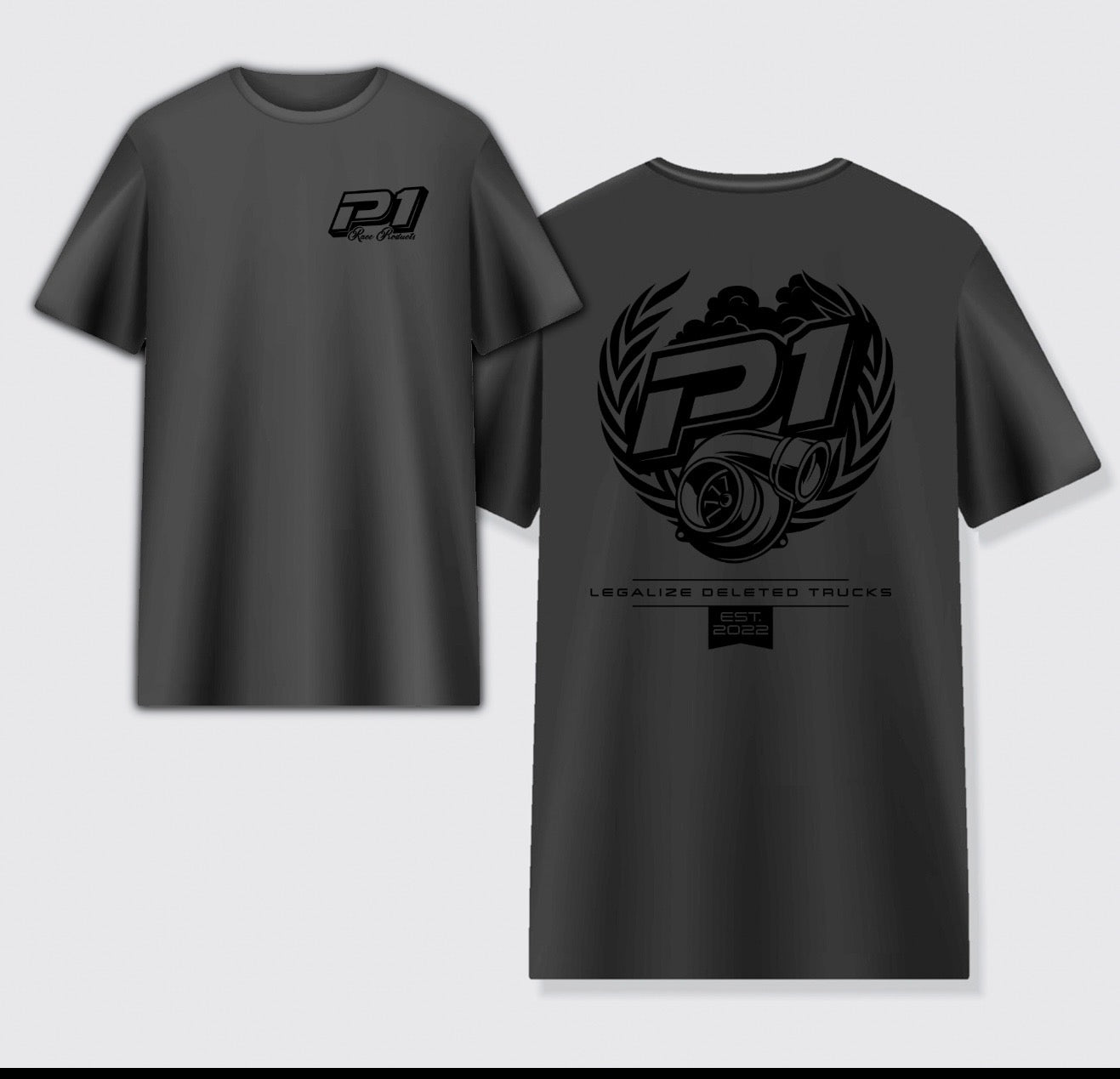 P1 Race Products Mens Love your Country Tee - Black