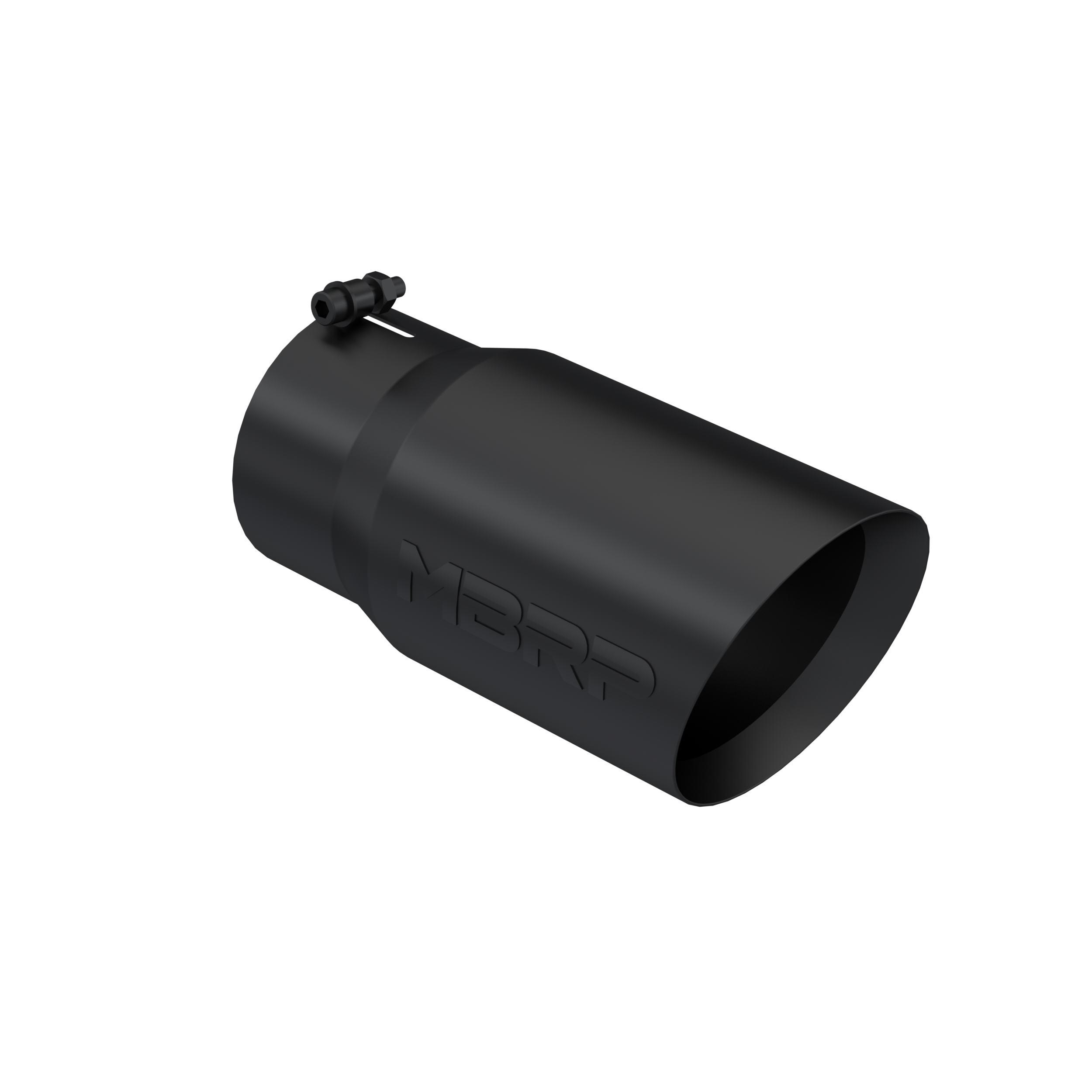 MBRP T5074BLK - Black Coated - Diesel Exhaust Tip - 5" Inlet - 6" OD - Armor BLK product image