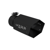 MBRP T5169BLK - Black Coated - Diesel Exhaust Tip - 4" Inlet - 4" OD - Armor BLK product image