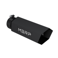 MBRP T5164BLK - Black Coated - Diesel Exhaust Tip - 4" Inlet - 5" OD - Armor BLK product image
