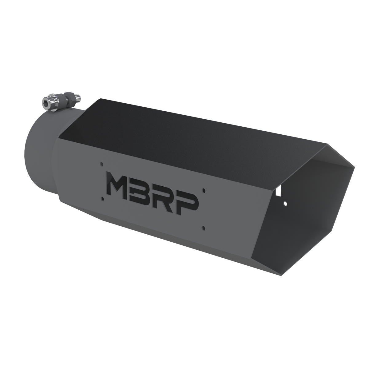 MBRP T5165BLK - Black Coated - Diesel Exhaust Tip - 4" Inlet - 5" OD - Armor BLK product image