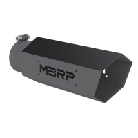 MBRP T5165BLK - Black Coated - Diesel Exhaust Tip - 4" Inlet - 5" OD - Armor BLK product image
