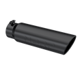 MBRP T5124BLK - Black Coated - Diesel Exhaust Tip - 4" Inlet - 5" OD - Armor BLK product image