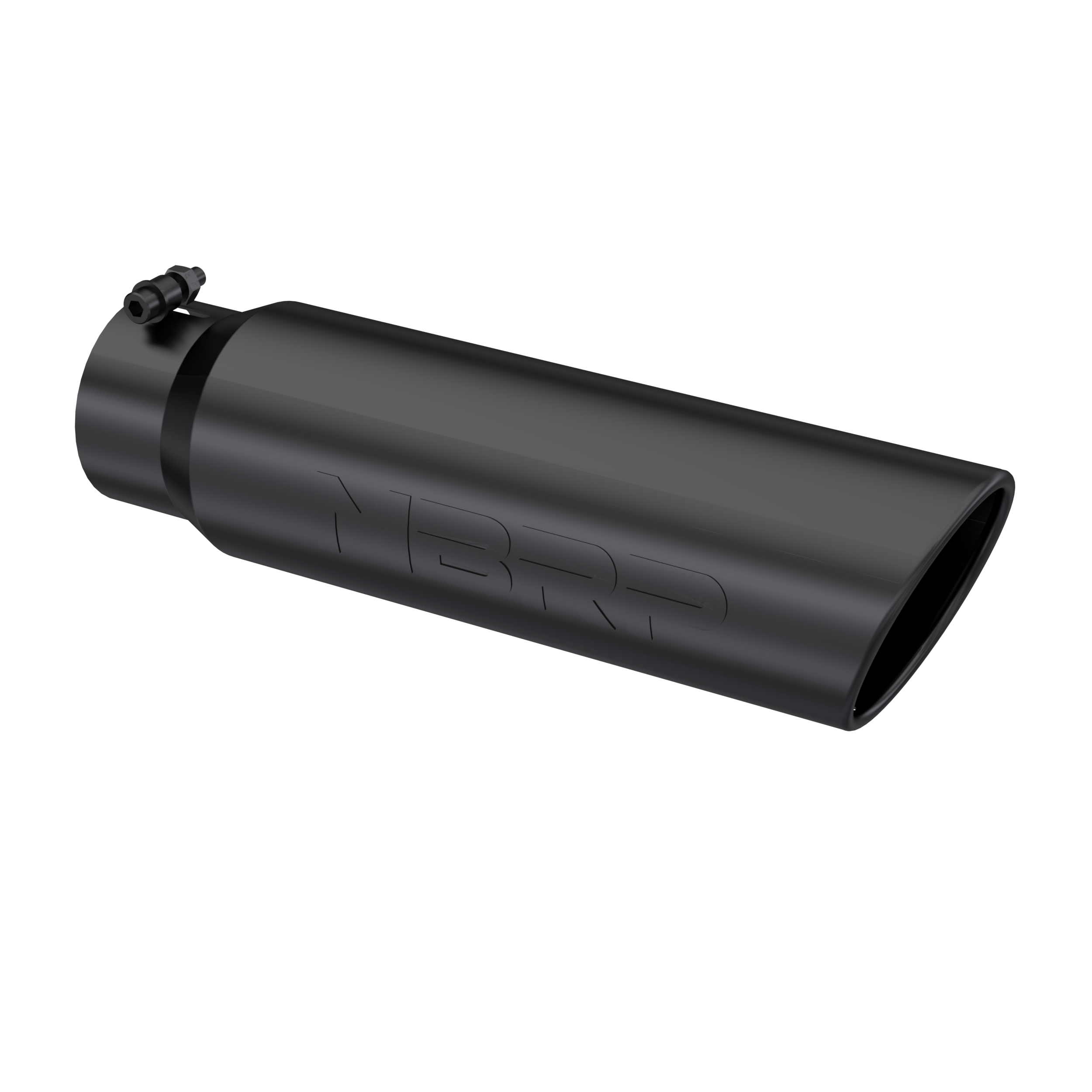 MBRP T5124BLK - Black Coated - Diesel Exhaust Tip - 4" Inlet - 5" OD - Armor BLK product image