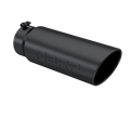 MBRP T5125BLK - Black Coated - Diesel Exhaust Tip - 5" Inlet - 6" OD - Armor BLK product image