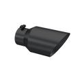 MBRP T5072BLK - Black Coated - Diesel Exhaust Tip - 4" Inlet - 6" OD - Armor BLK product image