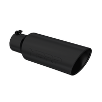 MBRP T5130BLK - Black Coated - Diesel Exhaust Tip - 4" Inlet - 6" OD - Armor BLK product image