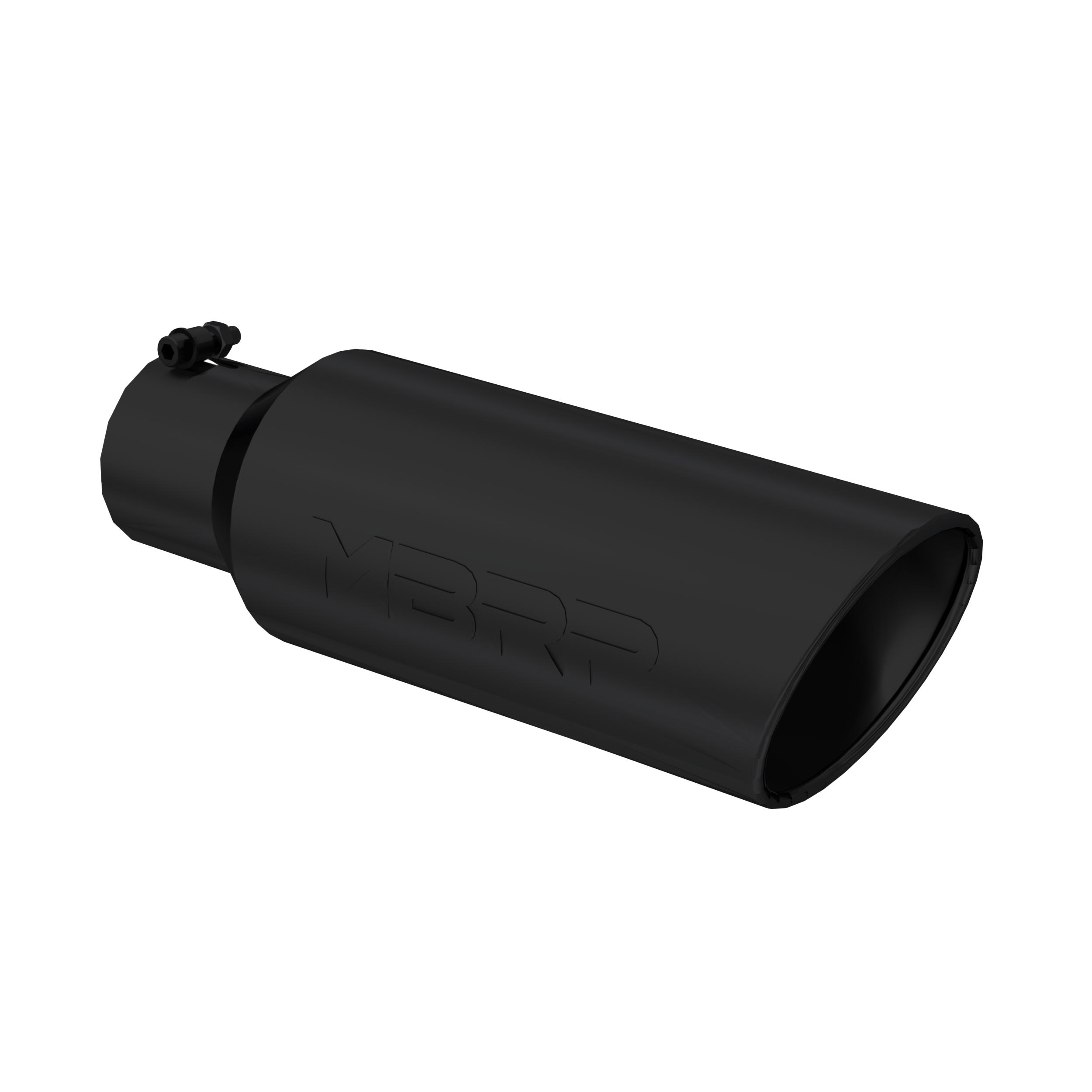 MBRP T5130BLK - Black Coated - Diesel Exhaust Tip - 4" Inlet - 6" OD - Armor BLK product image