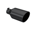 MBRP T5128BLK - Black Coated - Diesel Exhaust Tip - 4" Inlet - 8" OD - Armor BLK product image