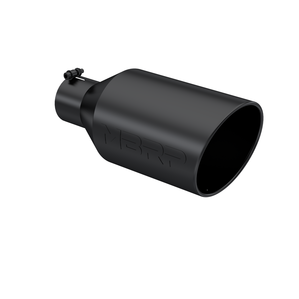 MBRP T5128BLK - Black Coated - Diesel Exhaust Tip - 4" Inlet - 8" OD - Armor BLK product image