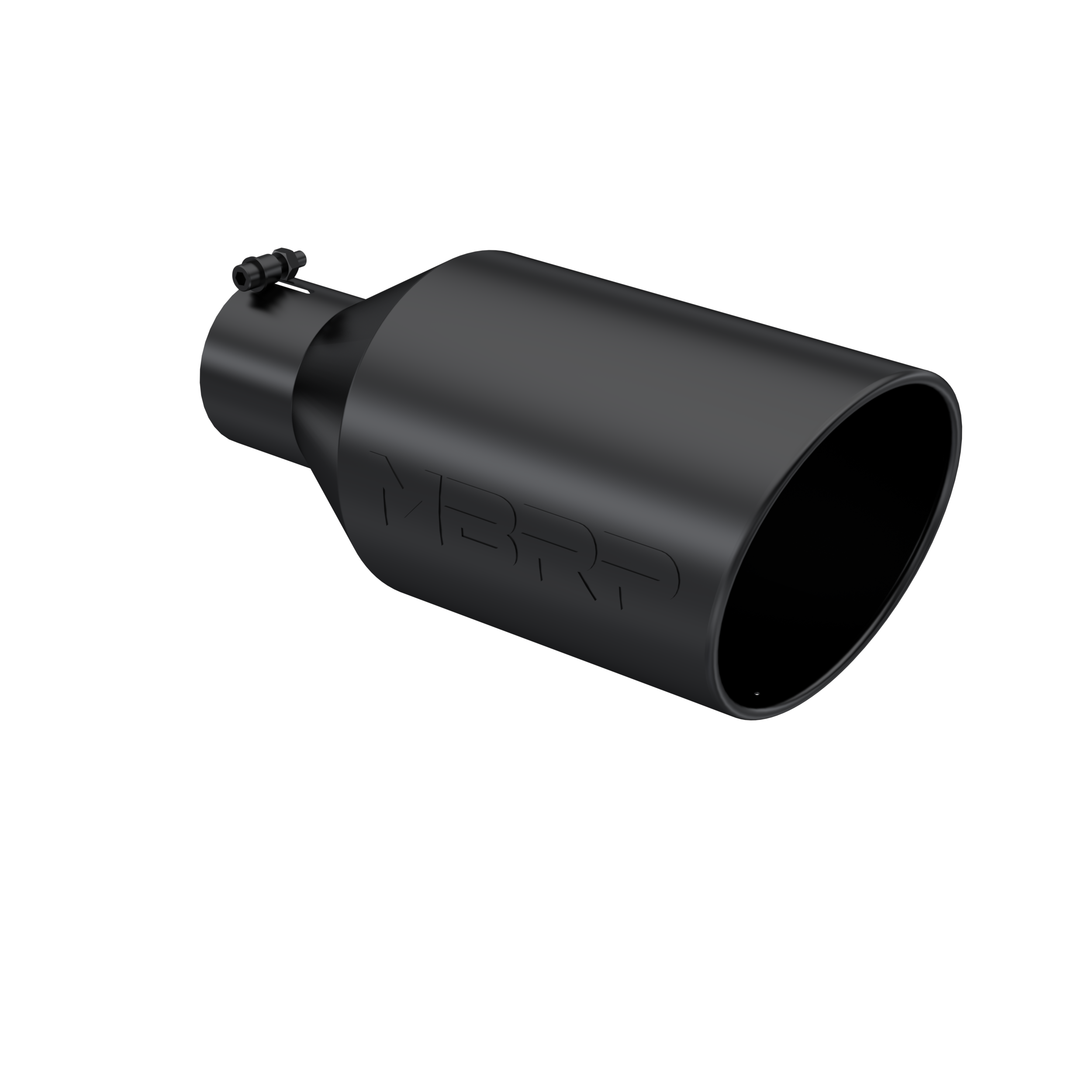 MBRP T5128BLK - Black Coated - Diesel Exhaust Tip - 4" Inlet - 8" OD - Armor BLK product image